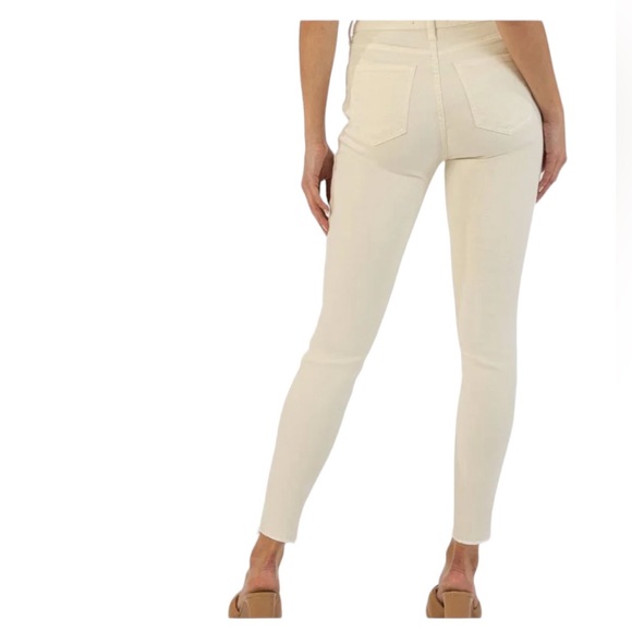 Kut from the Kloth Ecru Connie Fab Ab Ankle Skinny Jean - Picture 3 of 11